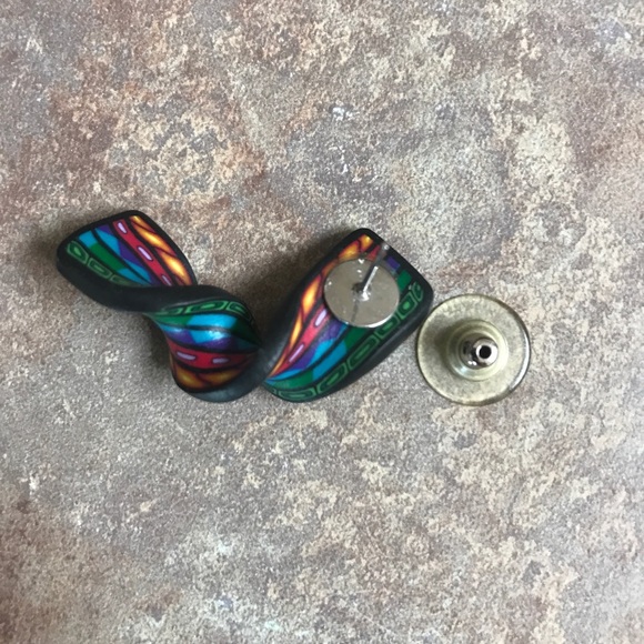 Multicolored earrings - Picture 4 of 5